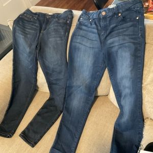 2 pair girls jeans, size 16